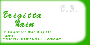 brigitta main business card